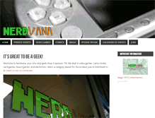 Tablet Screenshot of nerdvanastore.com